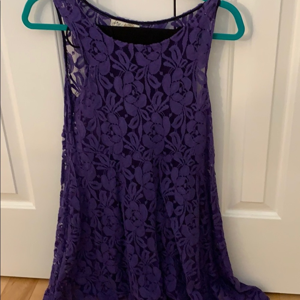 Free People Purple Floral Dress